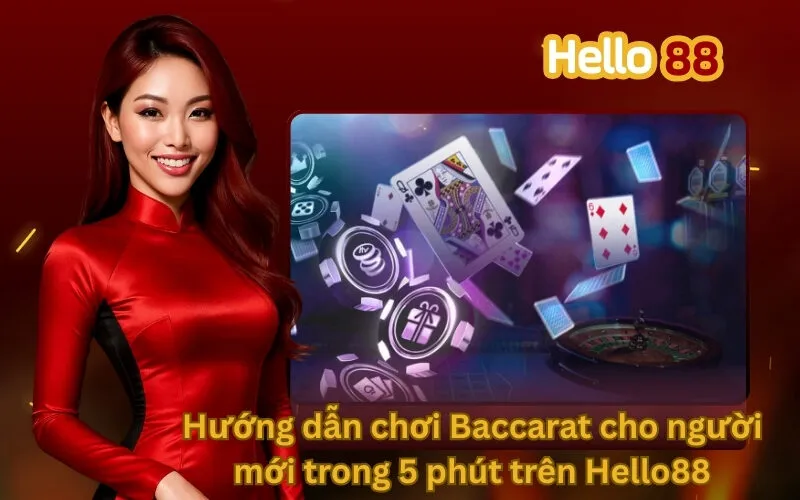 Hướng dẫn chơi Baccarat cho người mới trong 5 phút trên Hello88