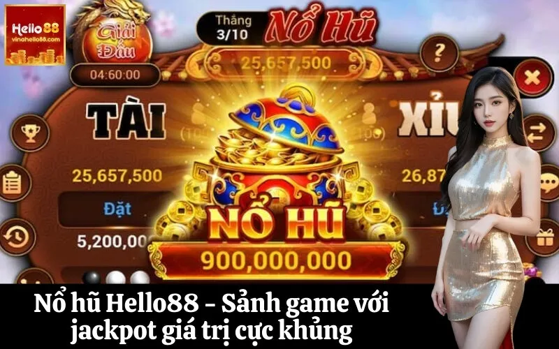 Nổ hũ Hello88 - Sảnh game với jackpot giá trị cực khủng