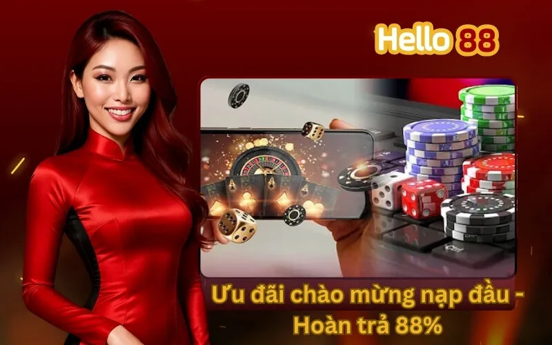 Ưu đãi chào mừng nạp đầu - Hoàn trả 88%