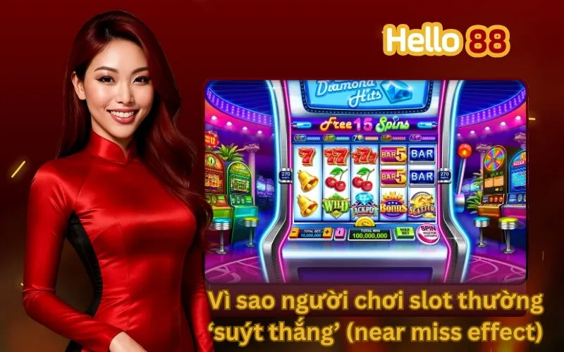 Vì sao người chơi slot thường ‘suýt thắng’ (near miss effect)